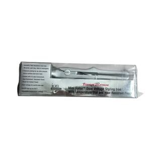 Ion Titanium Platinum Mini Gator Ceramic Travel Flat‎ Iron Straightener 301014